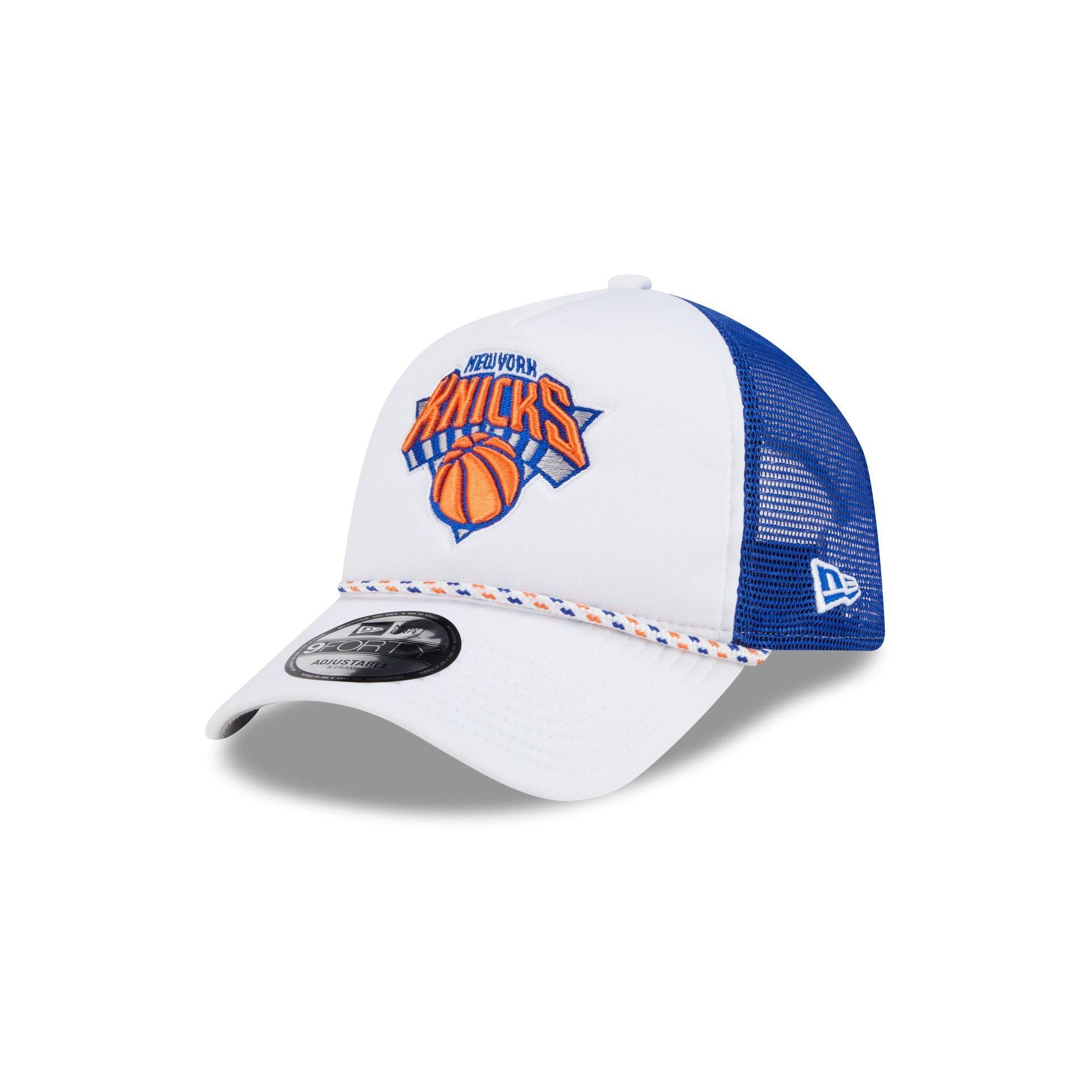 New York Knicks Court Sport 9FORTY A-Frame Trucker Hat Male Product Image