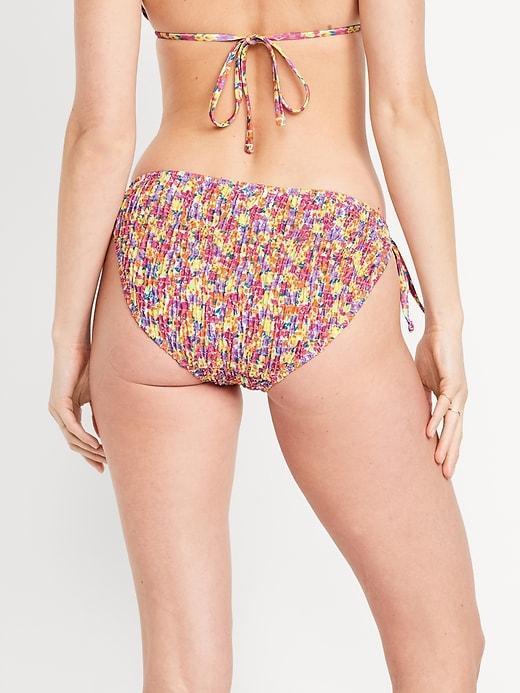 Mid-Rise String Bikini Swim Bottoms Product Image