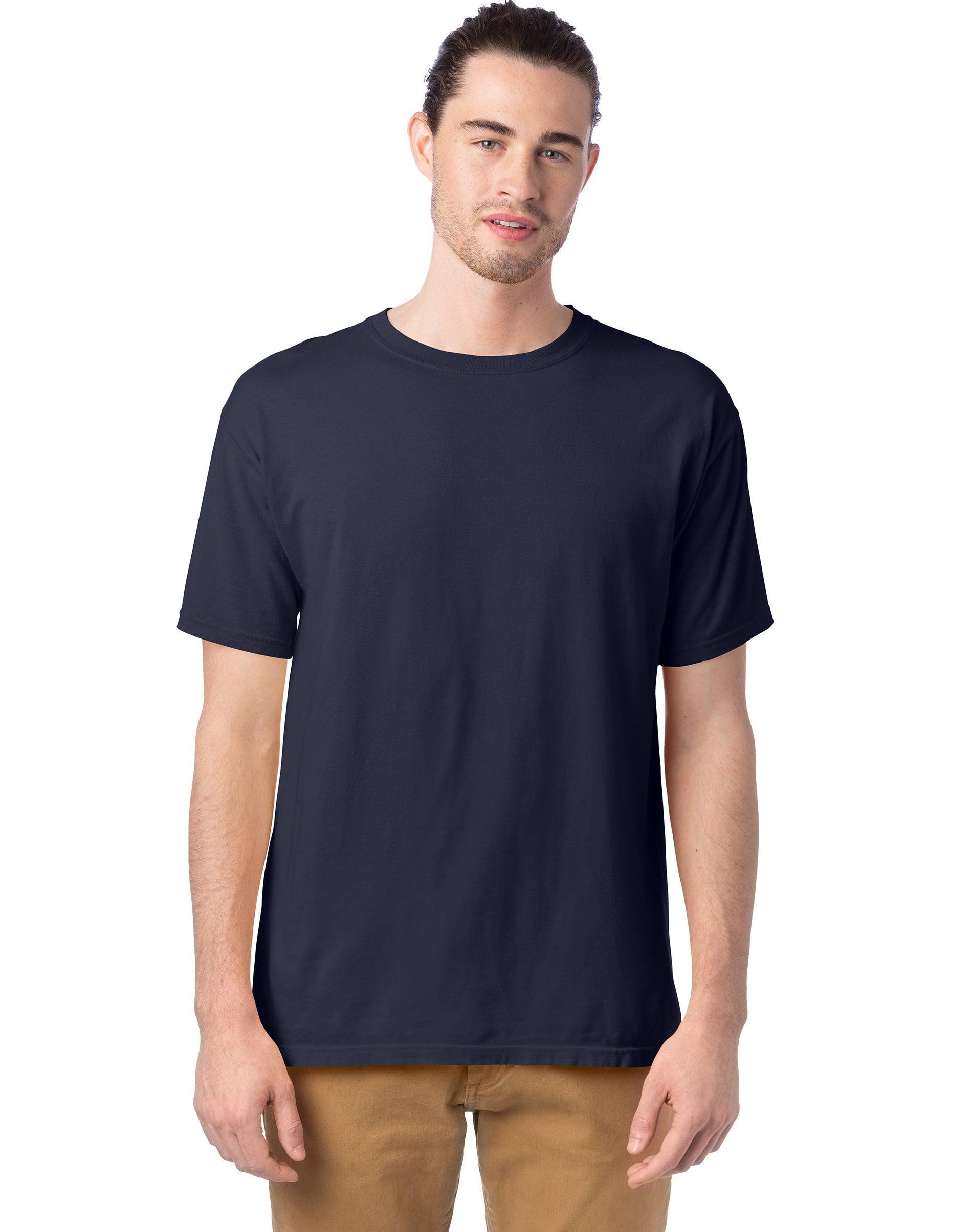 Hanes Mens Garment Dyed Cotton T-Shirt Spanish Moss 2XL Product Image