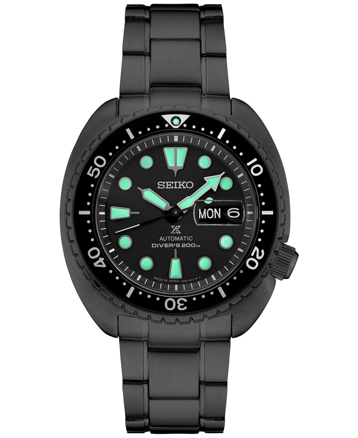 Men's Automatic Prospex Diver Black-Tone Stainless Steel Bracelet Watch 45mm Product Image