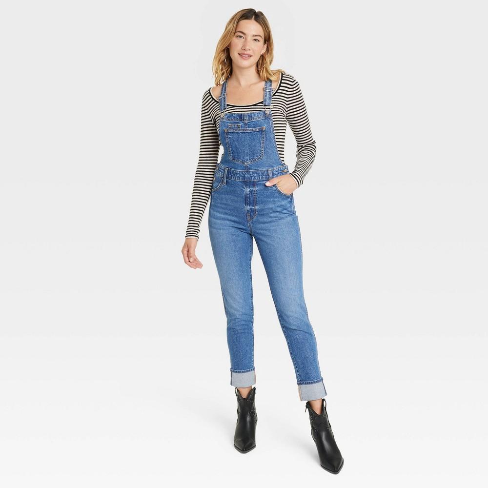 Womens Denim Overalls - Universal Thread Medium Wash 6 Product Image