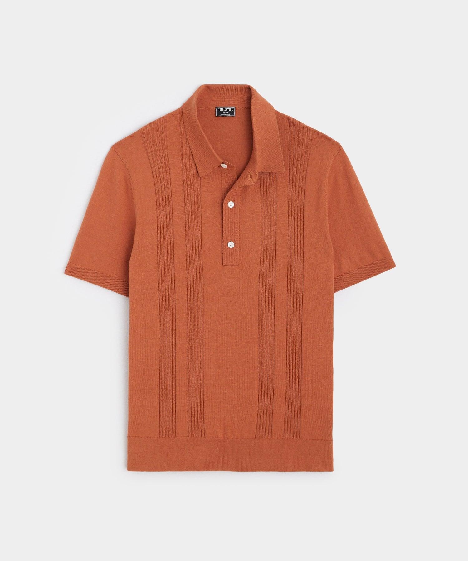 Silk Cotton Ribbed Polo product image