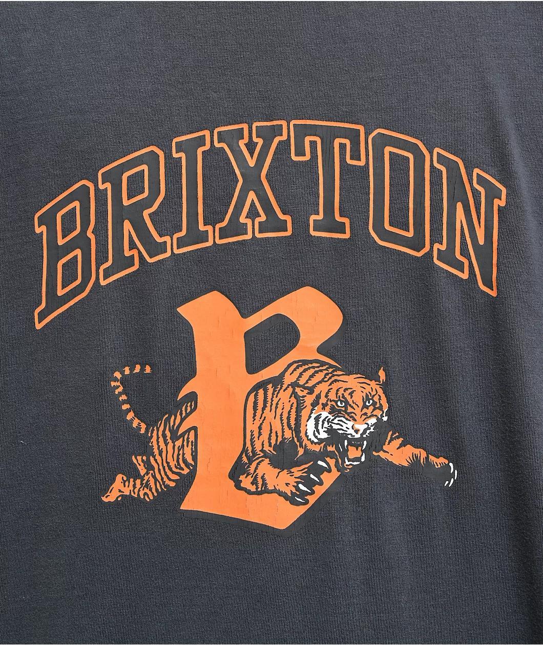 Brixton Tiger Washed Black T-Shirt Product Image