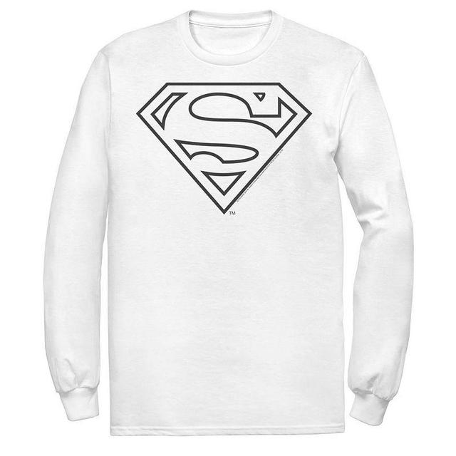 Mens DC Comics Superman Line Art Logo Tee Product Image