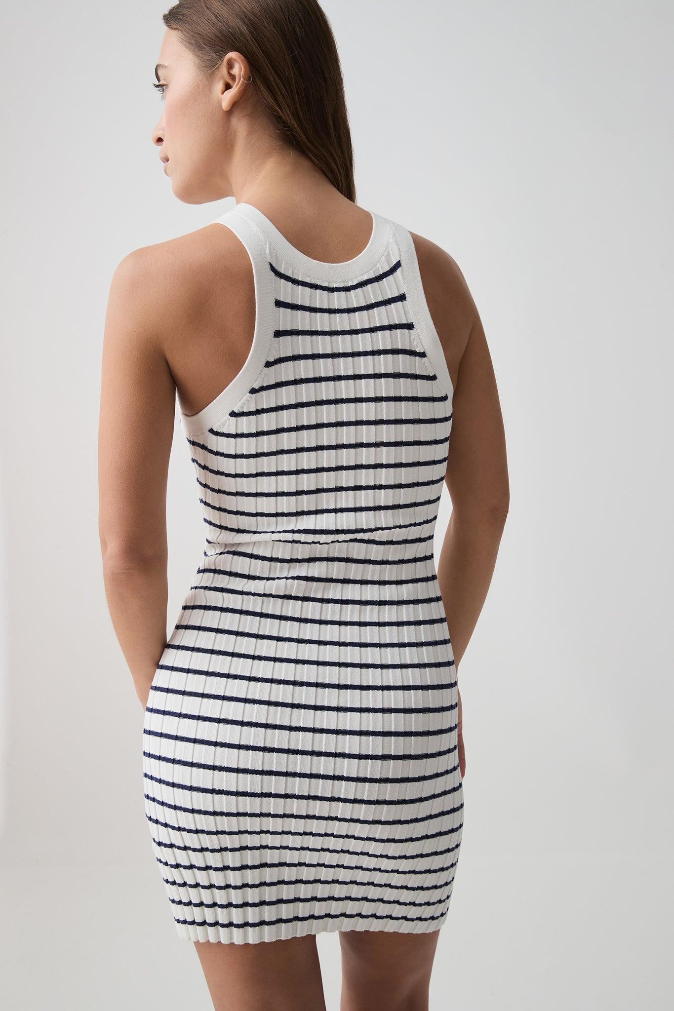 Striped Logo Mini Dress 820 Product Image