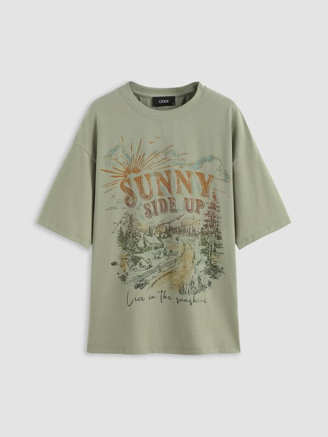 Sunny Side Up Graphic Short Sleeve Tee Product Image