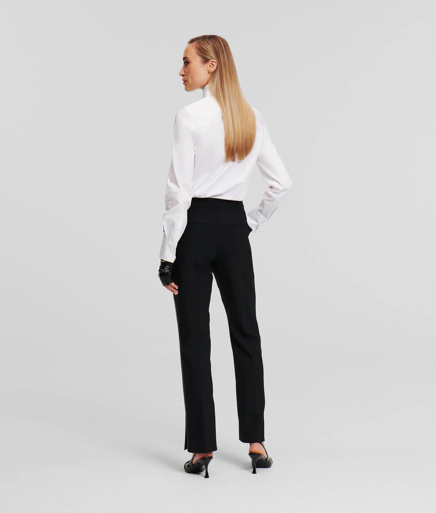 FAUX-LEATHER PANELED PANTS Product Image