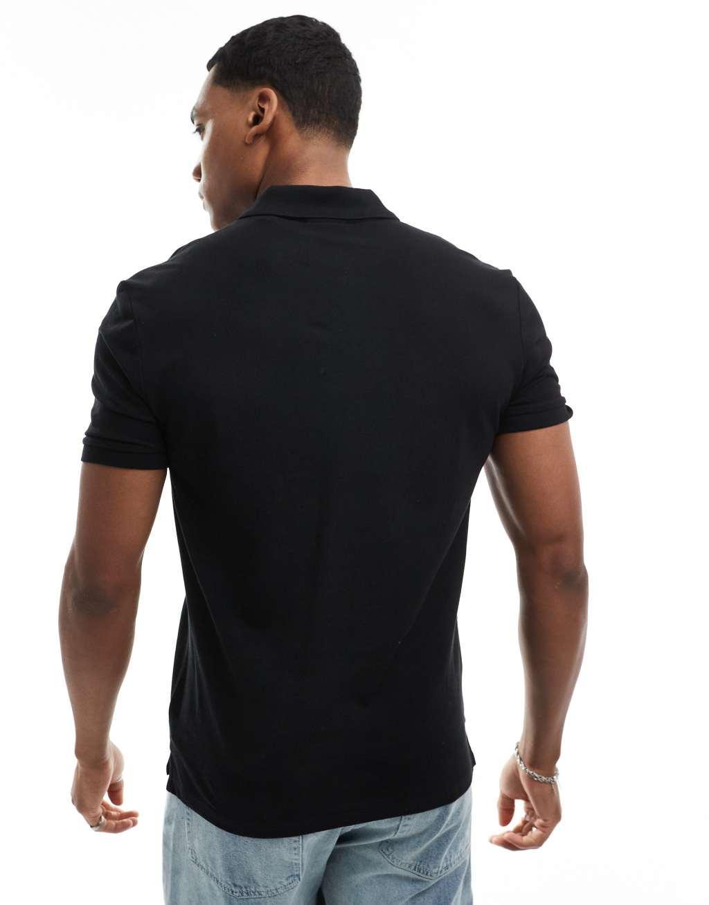 HUGO RED Donos polo shirt in black Product Image