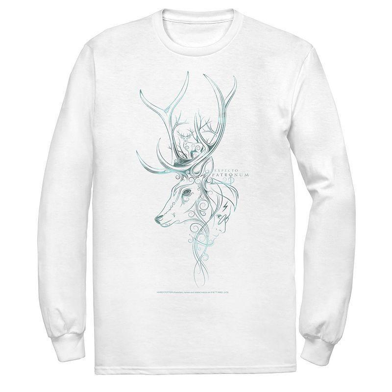 Mens Harry Potter Expecto Patronum Stag Line Art Tee Product Image