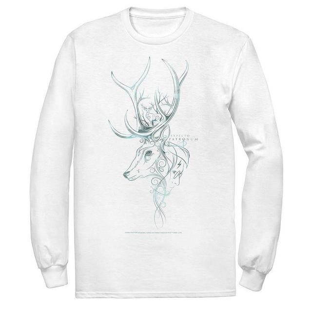 Mens Harry Potter Expecto Patronum Stag Line Art Tee Product Image