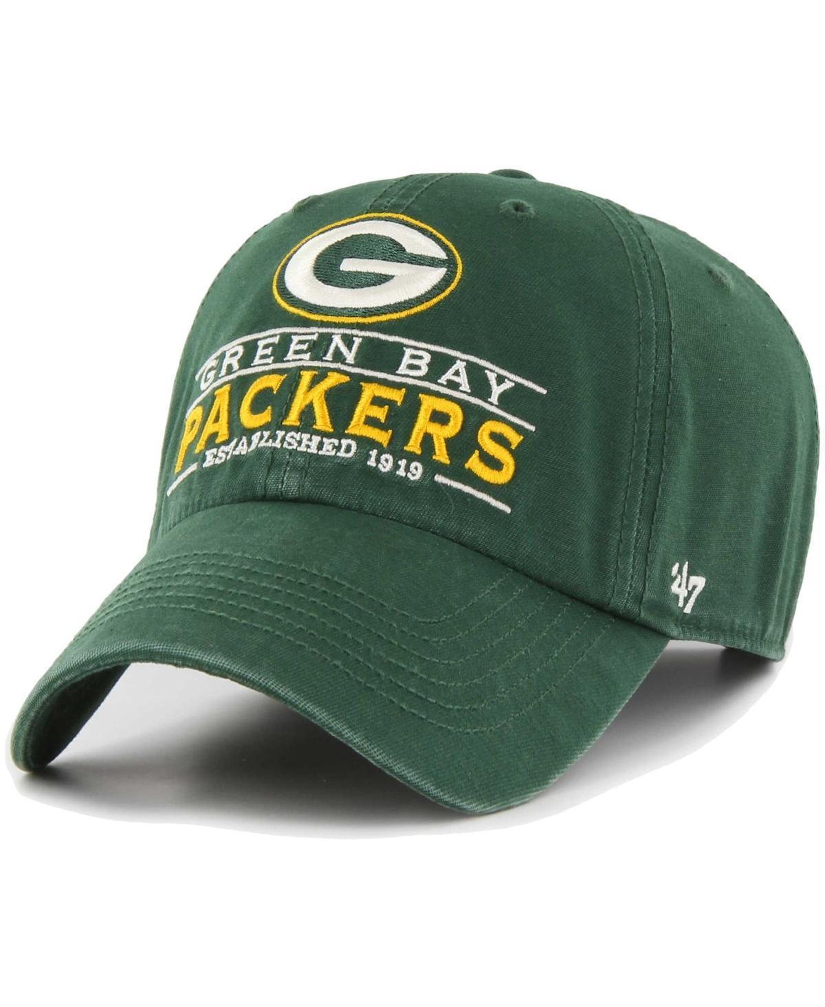 Mens 47 Brand Green Green Bay Packers Vernon Clean Up Adjustable Hat Product Image