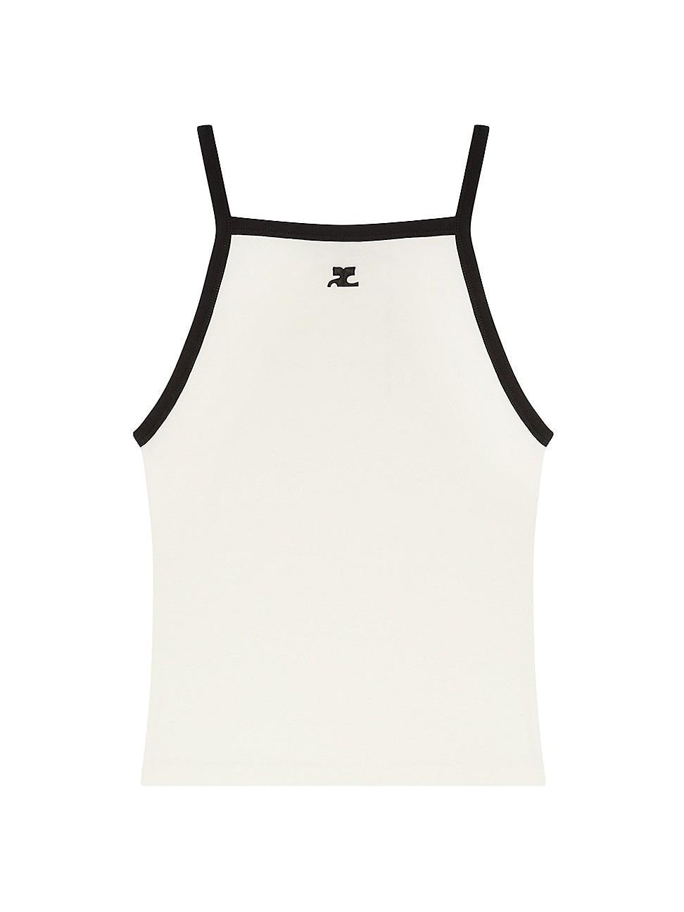 Womens Square-Neck Cotton Tank Top product image