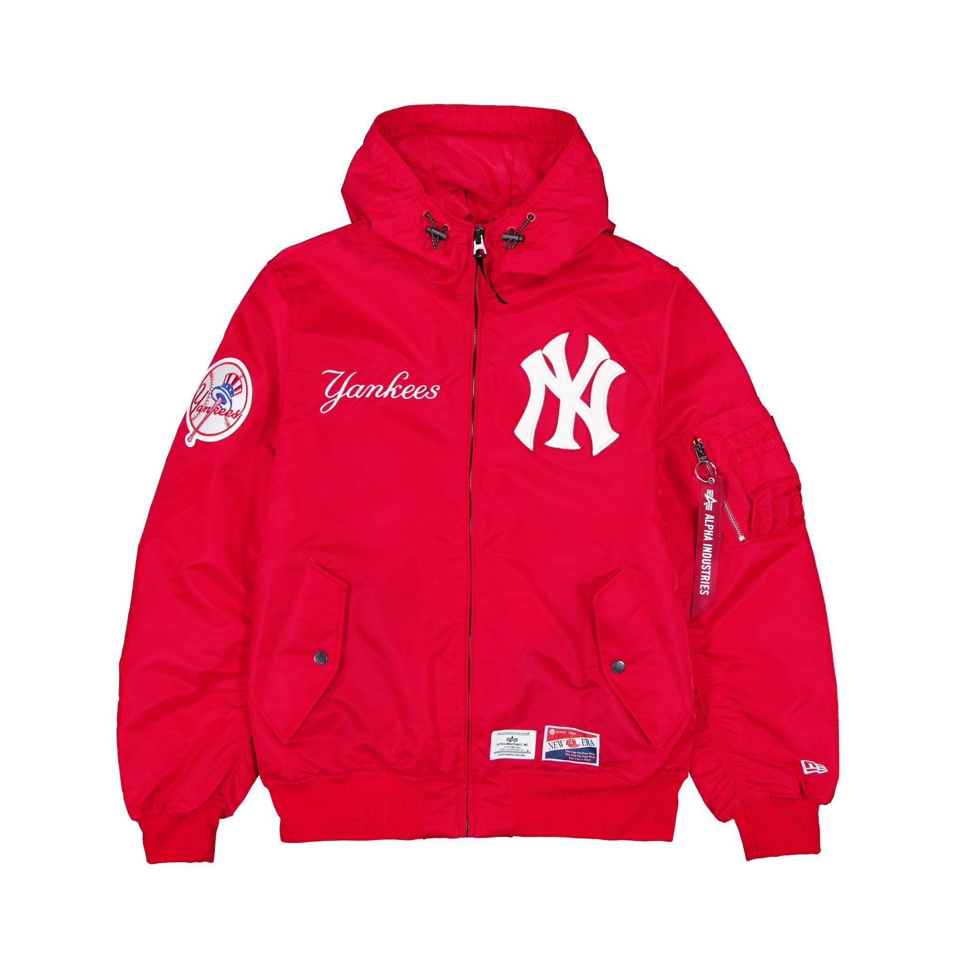 Alpha Industries x New York Yankees L-2B Hooded Bomber Jacket Black Male Product Image