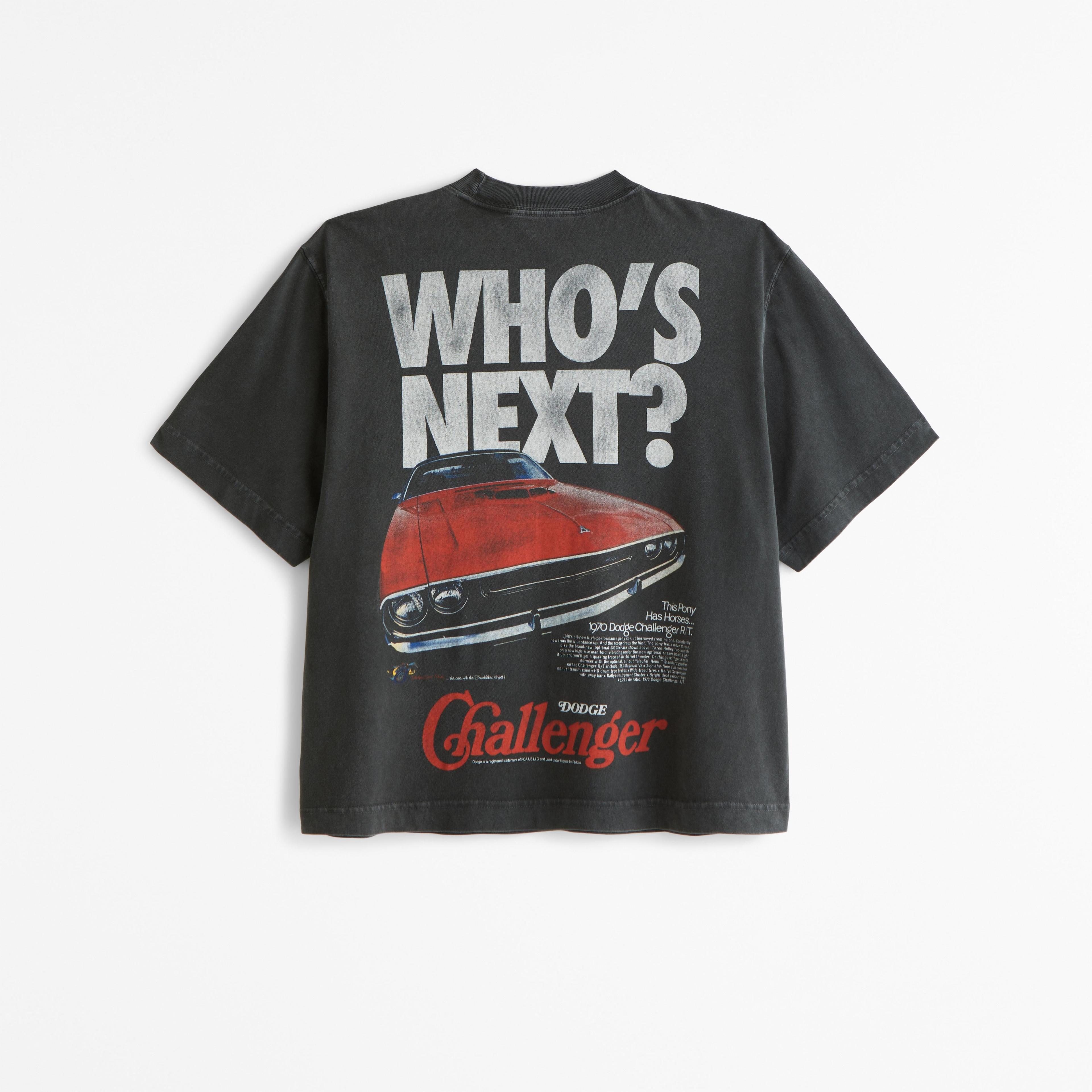 Cropped Dodge Challenger Graphic Tee Product Image