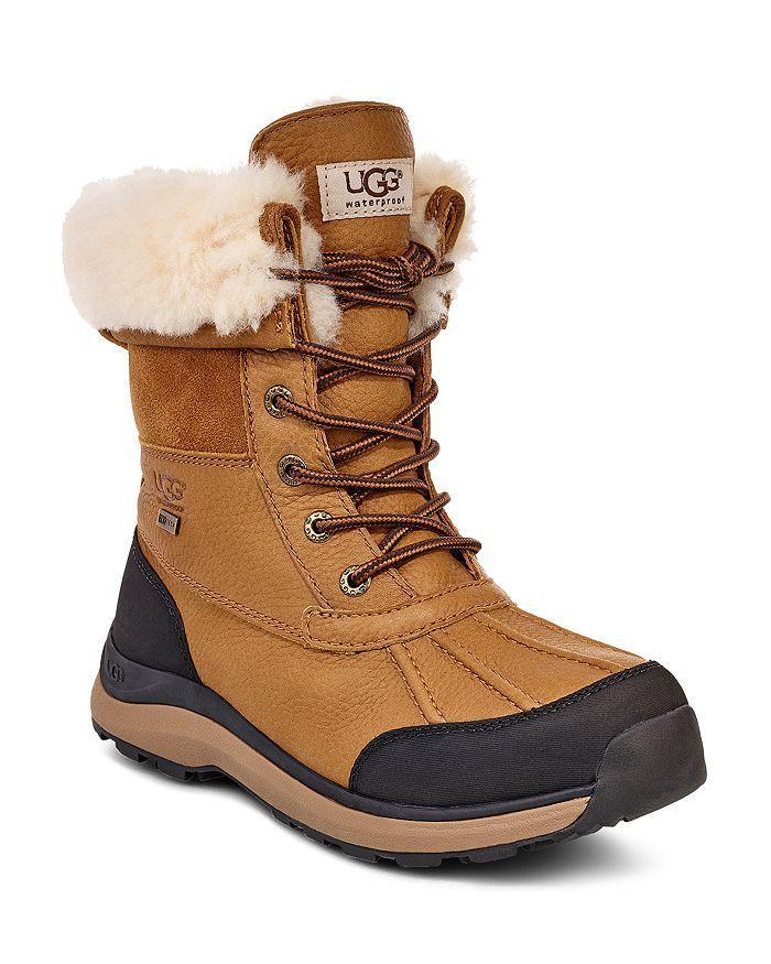 Adirondack Iii Faux Shearling-lined Leather Boots In Chestnut Product Image