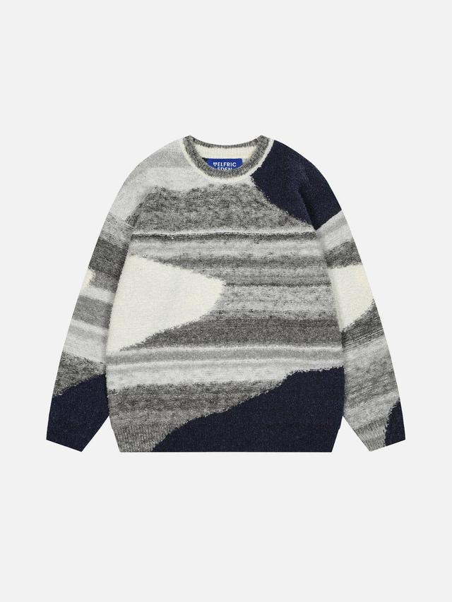 Aelfric Eden Irregular Color Blocking Sweater Product Image