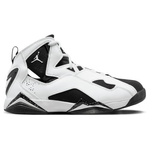 Jordan Mens Jordan True Flight - Mens Basketball Shoes White/Black Product Image