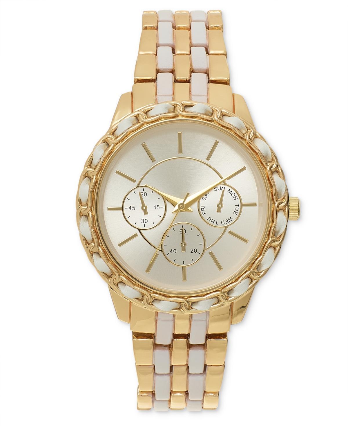 I.n.c. International Concepts Womens Two-Tone Bracelet Watch 40mm, Created for Macys Product Image