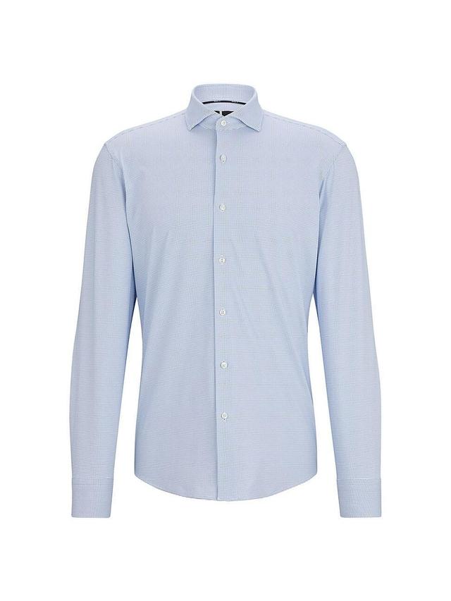 Mens Regular Fit Shirt in Structured Performance Stretch Material Product Image