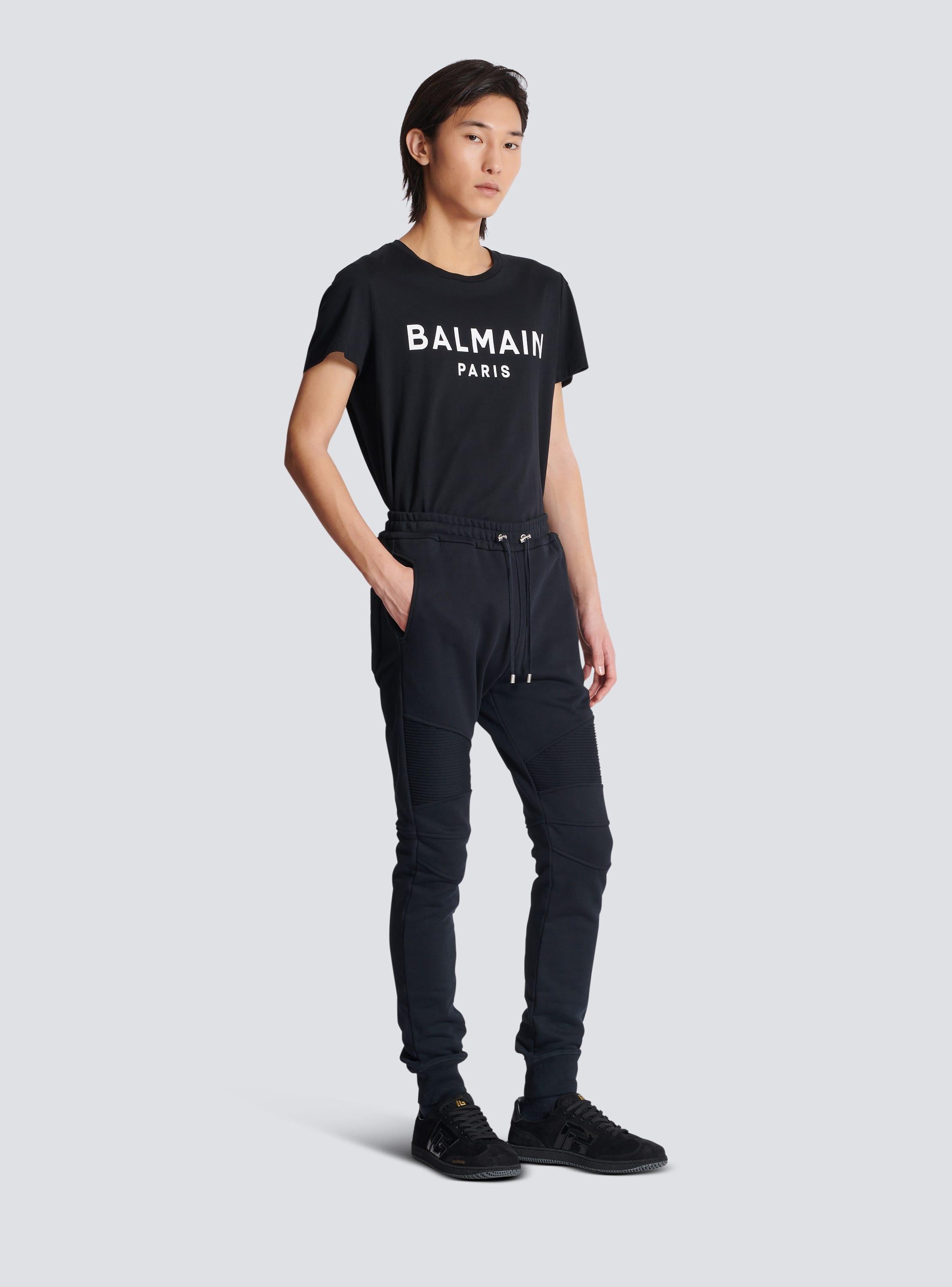 Flocked Balmain Paris joggers Product Image