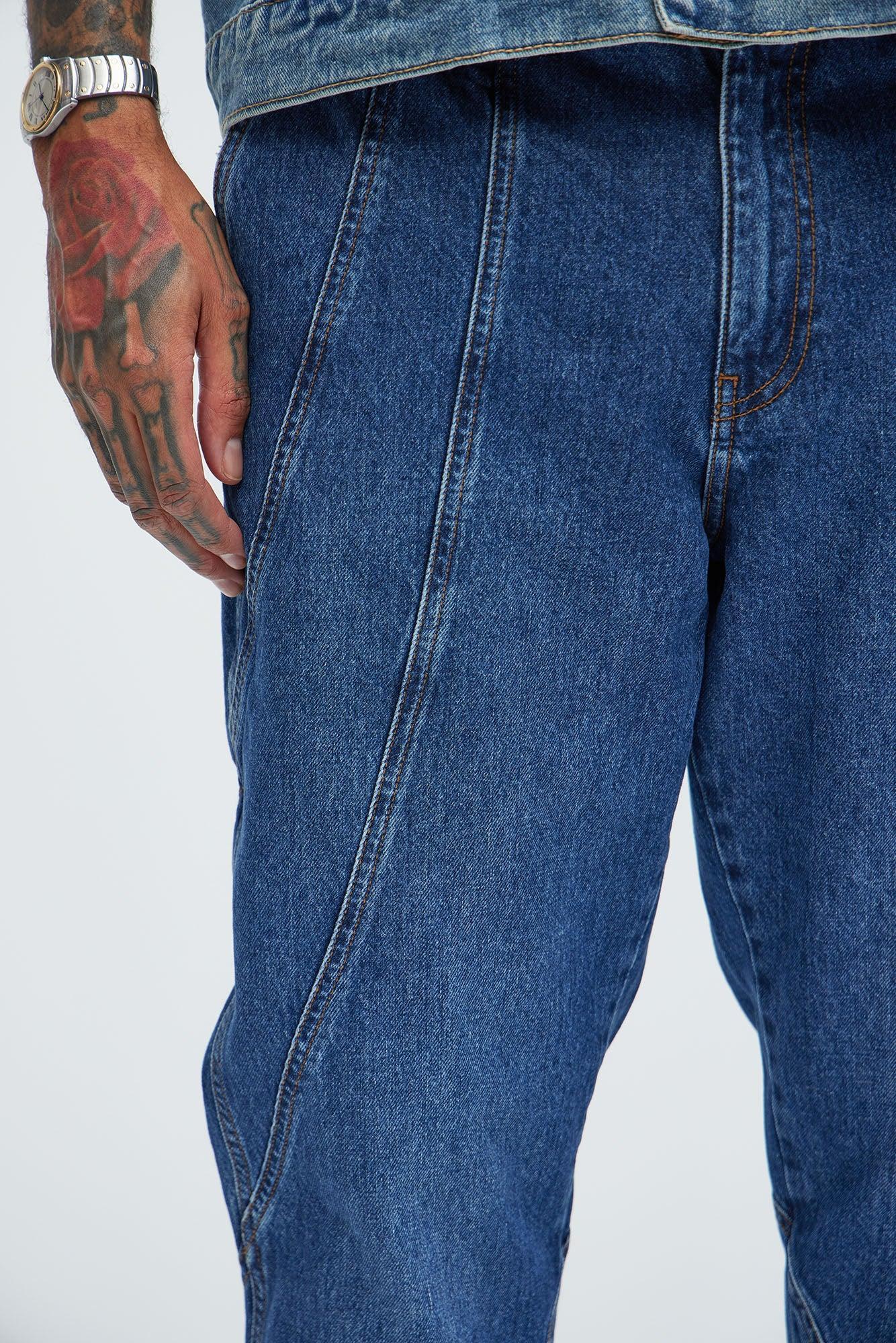 Reese Stacked Slim Flare Jeans - Medium Blue Wash Product Image