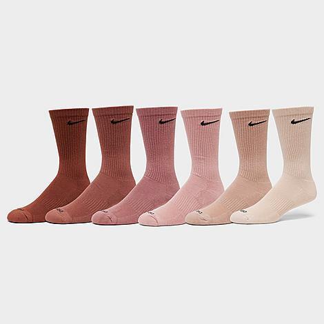 Nike Mens Nike 6 Pack Everyday Plus Cushioned Socks - Mens Black/White Product Image