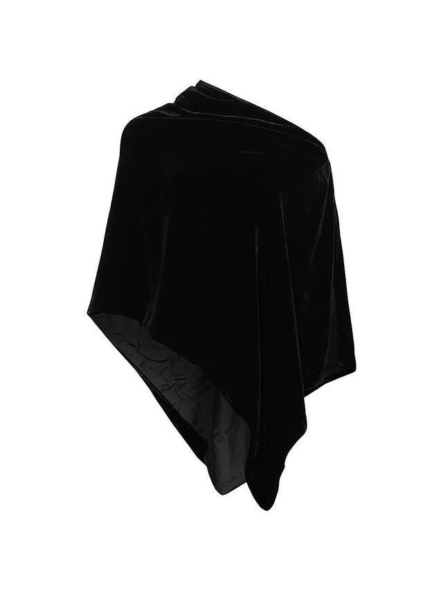 Womens Viscose-Silk Poncho Product Image