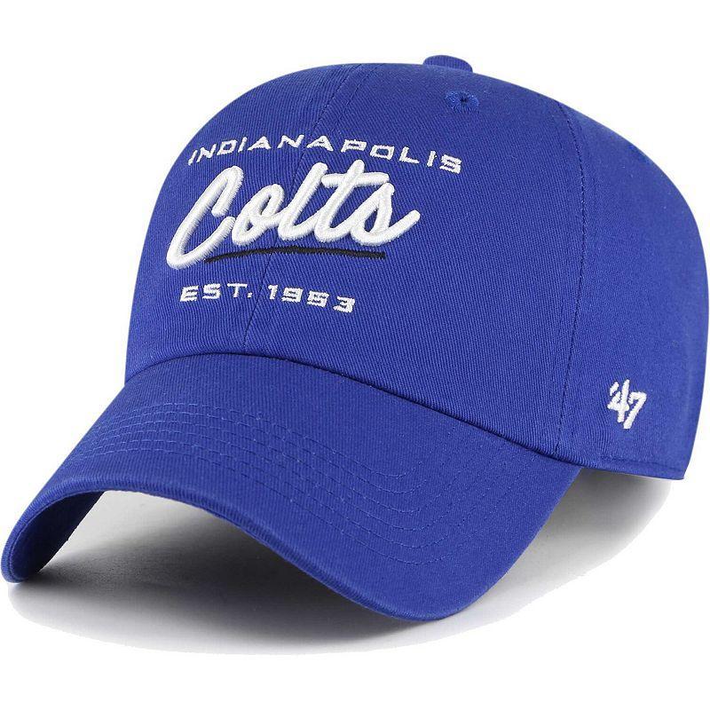 Womens 47 Royal Indianapolis Colts Sidney Clean Up Adjustable Hat Product Image