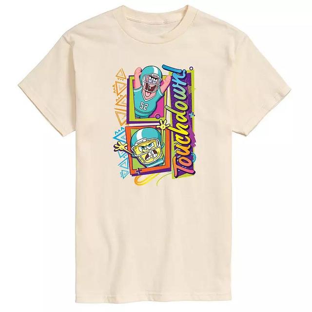 Mens SpongeBob SquarePants Touchdown Tee Blue Product Image