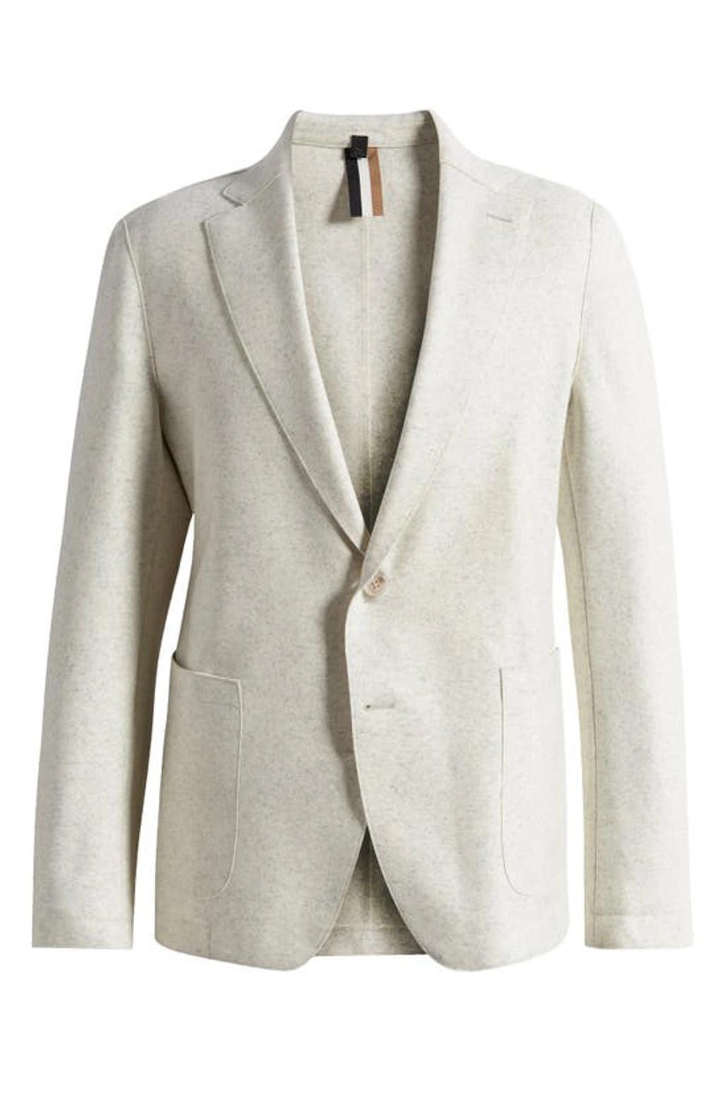 HUGO BOSS Hanry Recycled Polyester Sport Coat In Open White Product Image