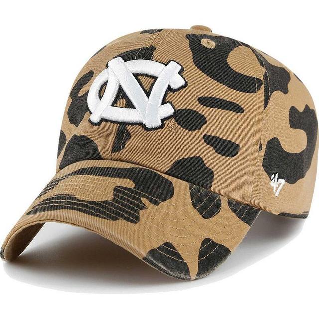 Womens 47 North Carolina Tar Heels Rosette Leopard Clean Up Adjustable Hat Product Image