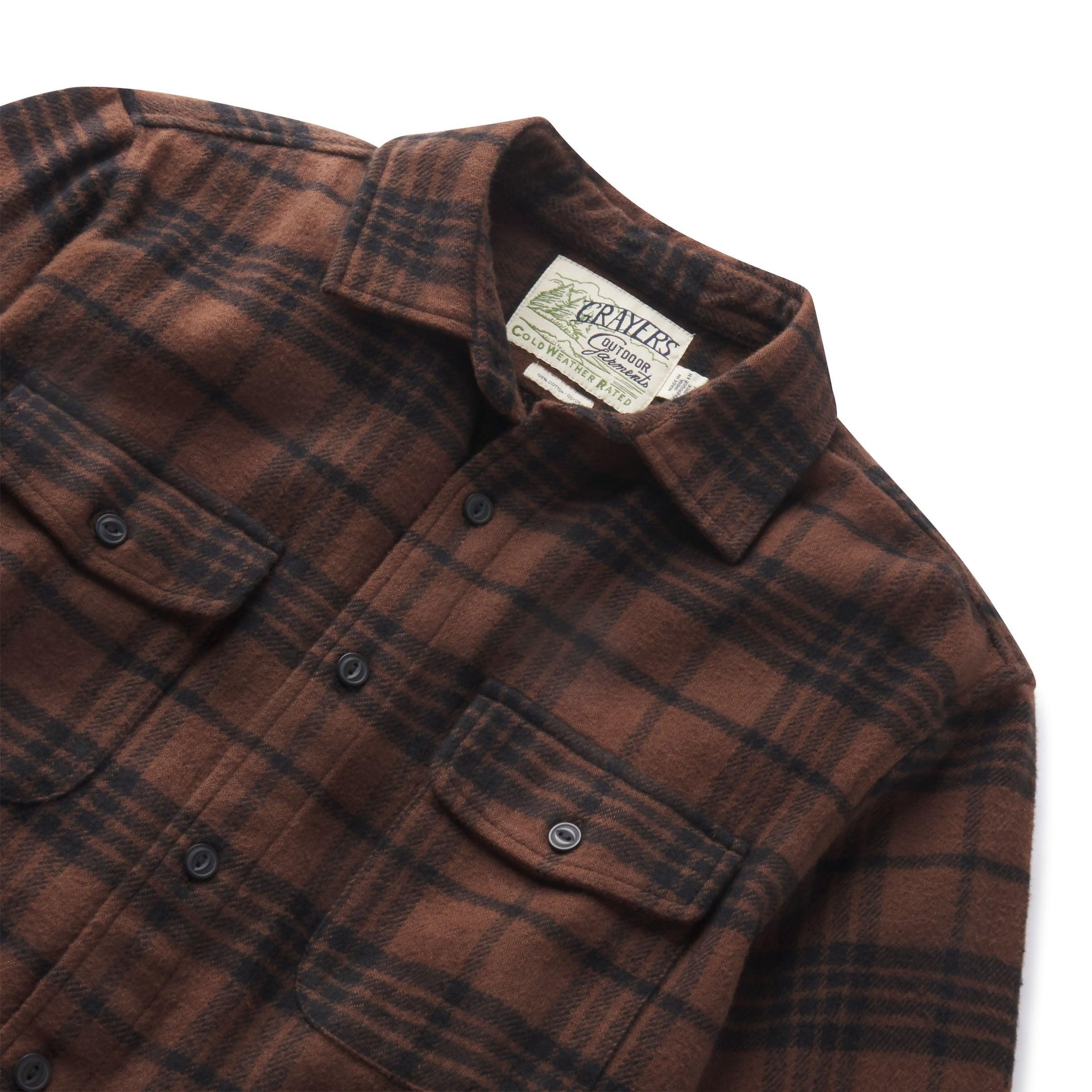 Scarboro Heritage Heavy Flannel - Dark Chocolate Product Image