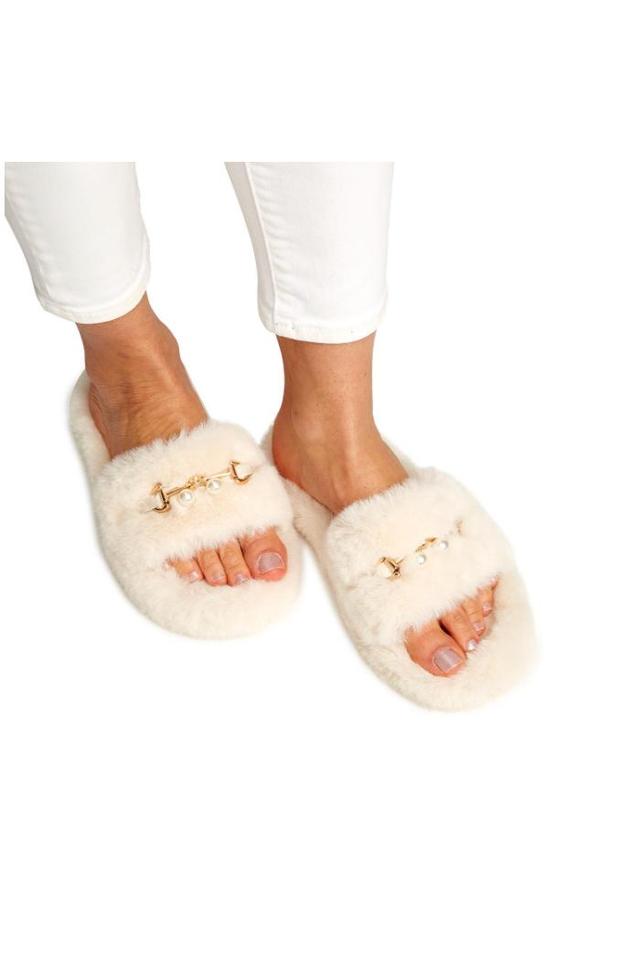 POSH FAUX FUR SLIPPER SLIDE Product Image