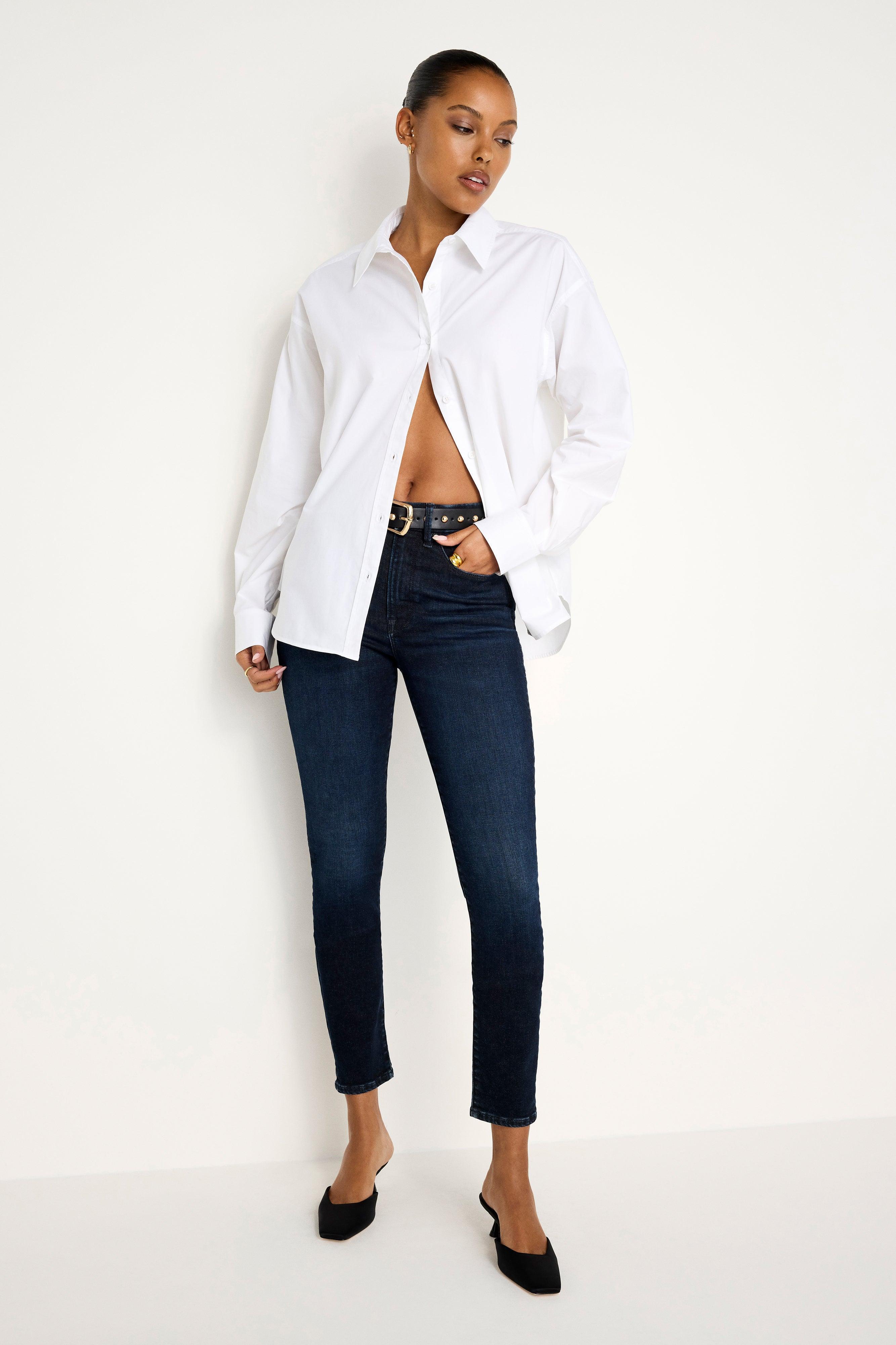 ALWAYS FITS GOOD LEGS SKINNY CROPPED JEANS | INDIGO688 Product Image