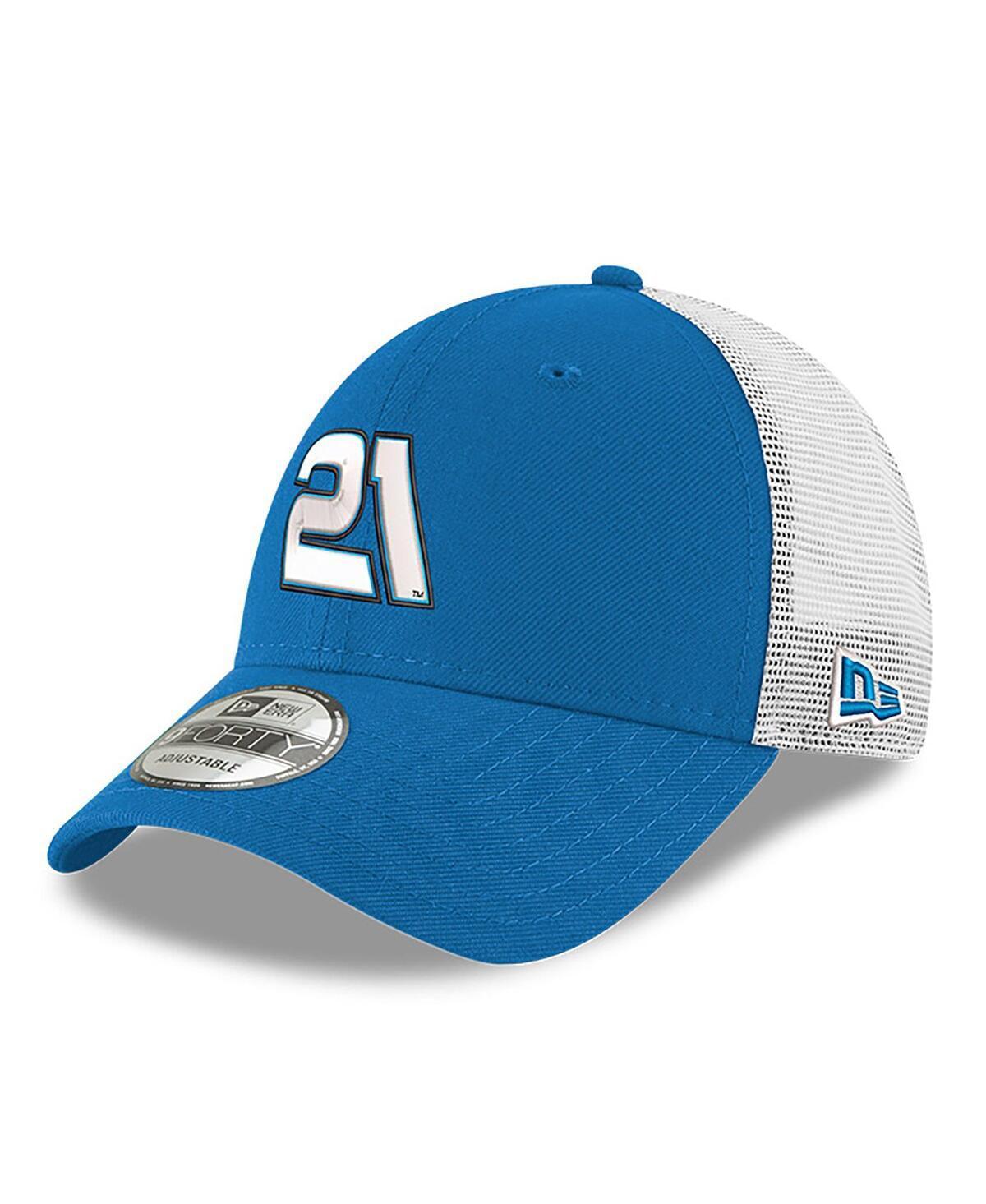 New Era Mens Blue Austin Hill 9FORTY Trucker Adjustable Hat - Blue Product Image