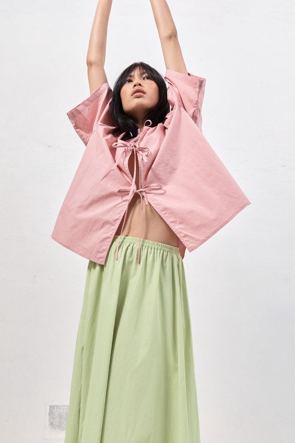 Naomi Smock Top Rose Product Image