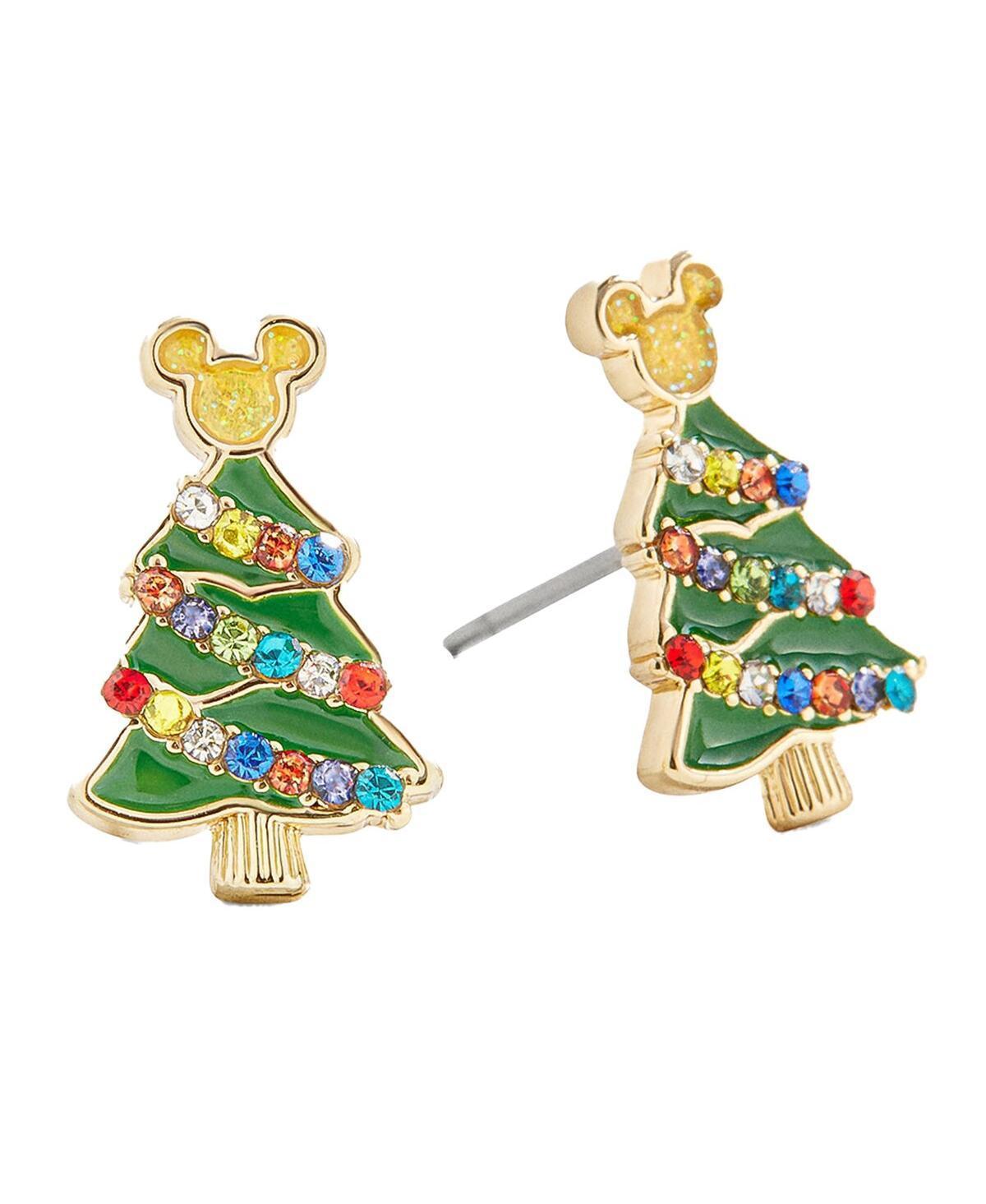 Womens Baublebar Mickey Mouse Christmas Tree Earrings Product Image