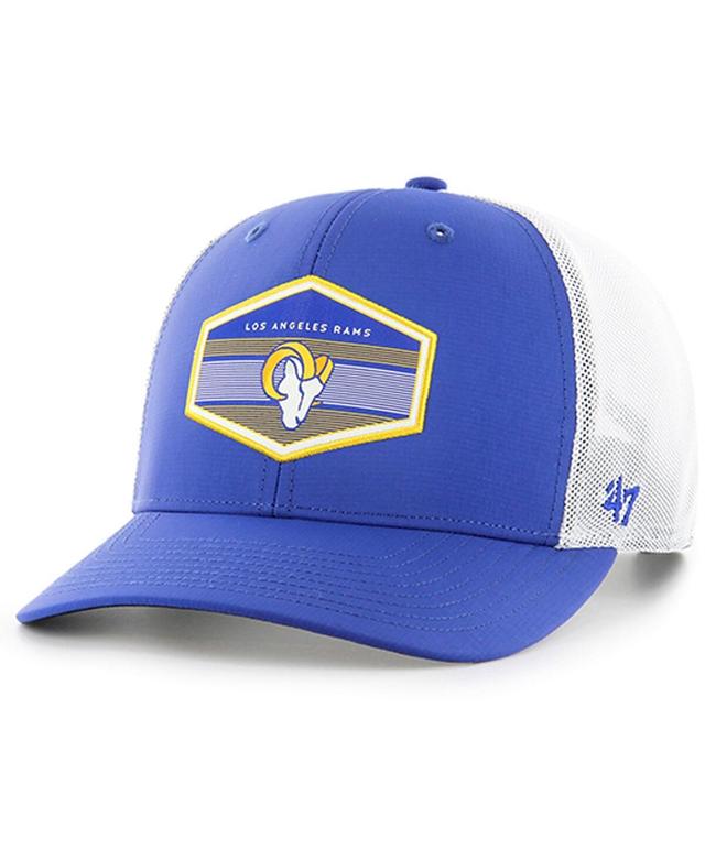 Mens 47 Brand Royal Los Angeles Rams Burgess Trucker Adjustable Hat Product Image