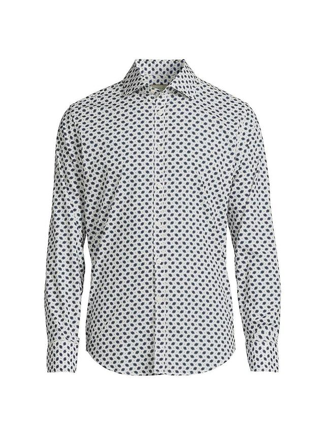 Mens Geo Square Print Sport Shirt Product Image