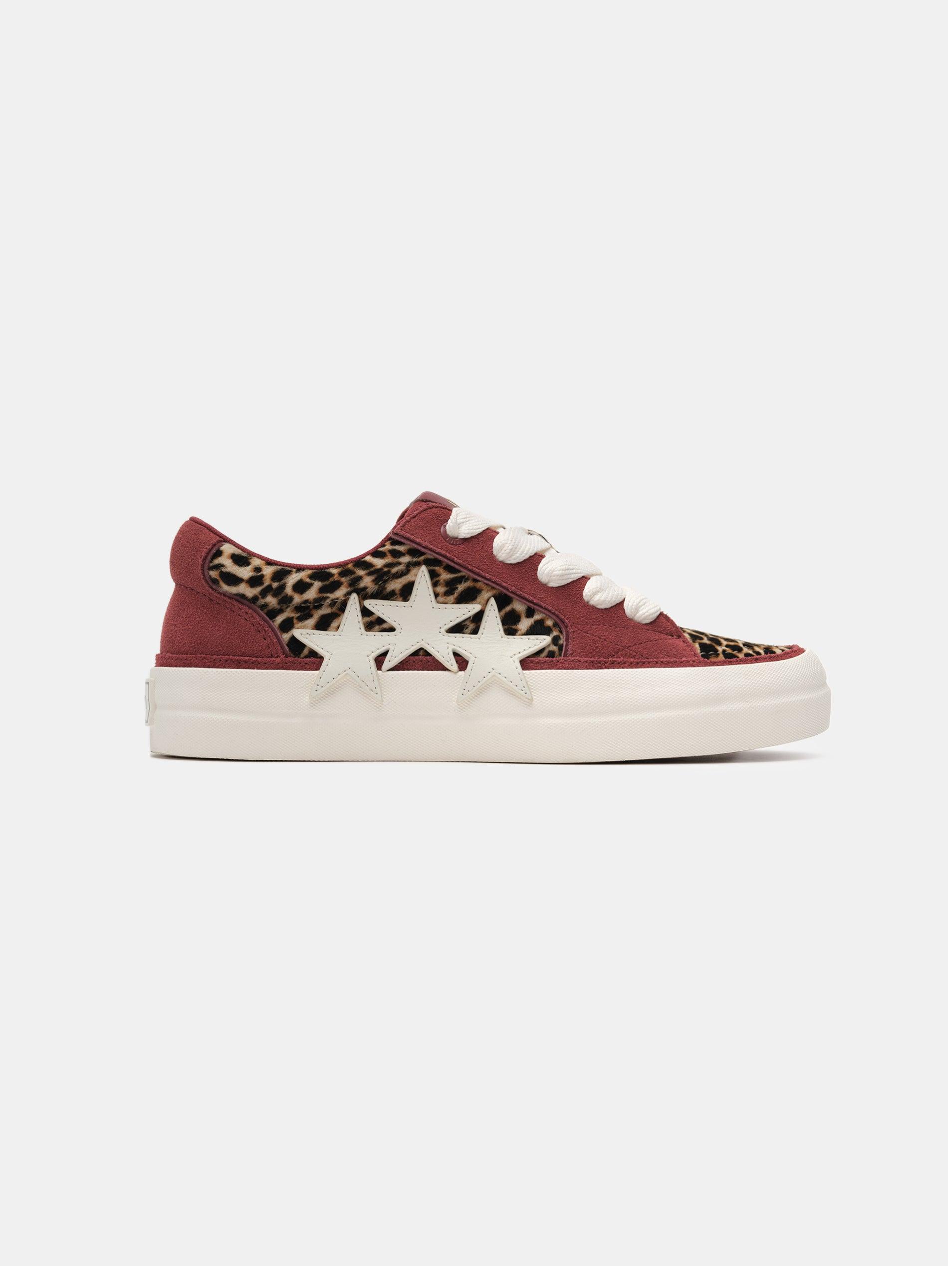 LEOPARD SUNSET SKATE LOW - Burgundy Male Product Image