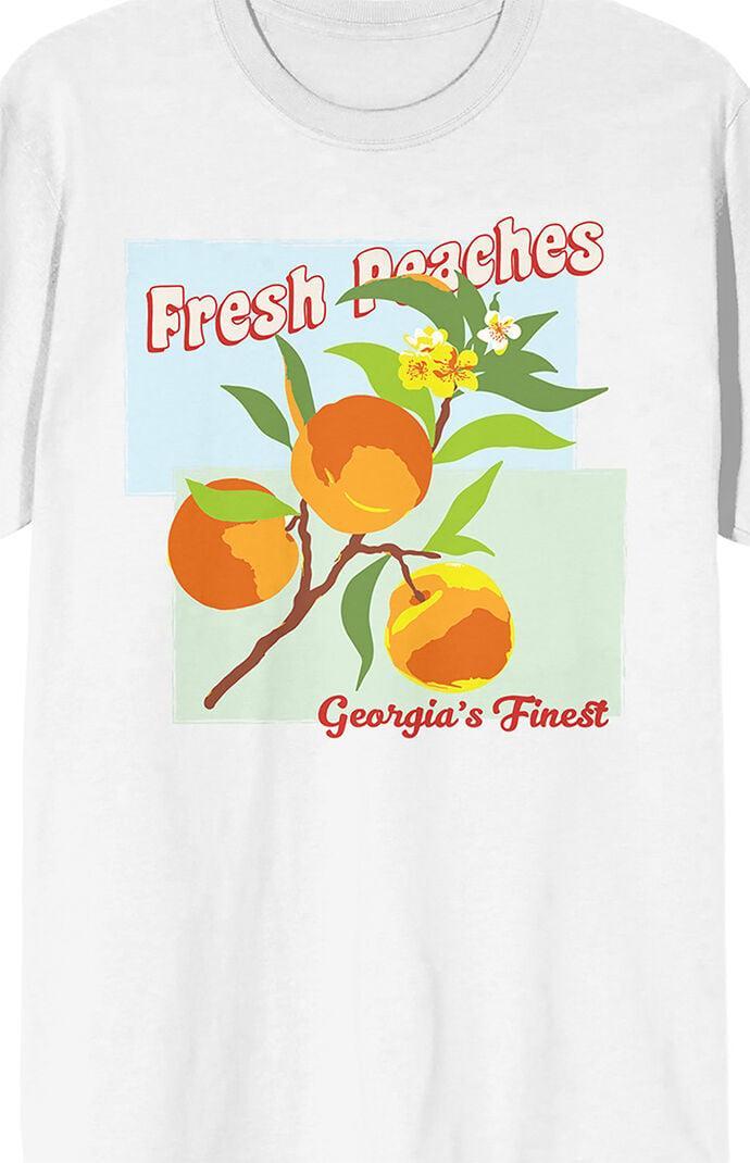 PacSun Mens Natural World Fresh Peach T-Shirt - Whiteedium Product Image