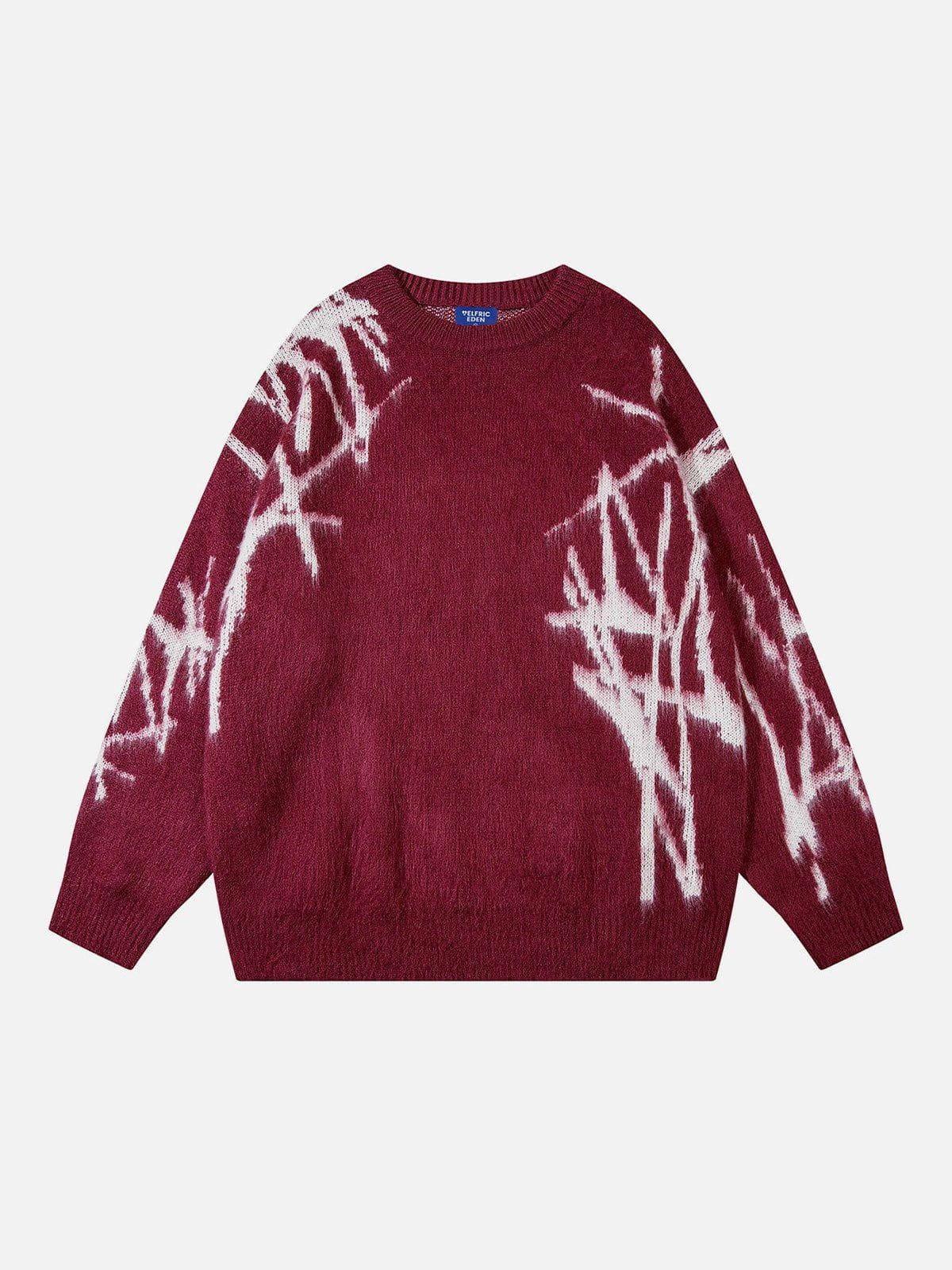 Aelfric Eden Irregular Graffiti Sweater Product Image