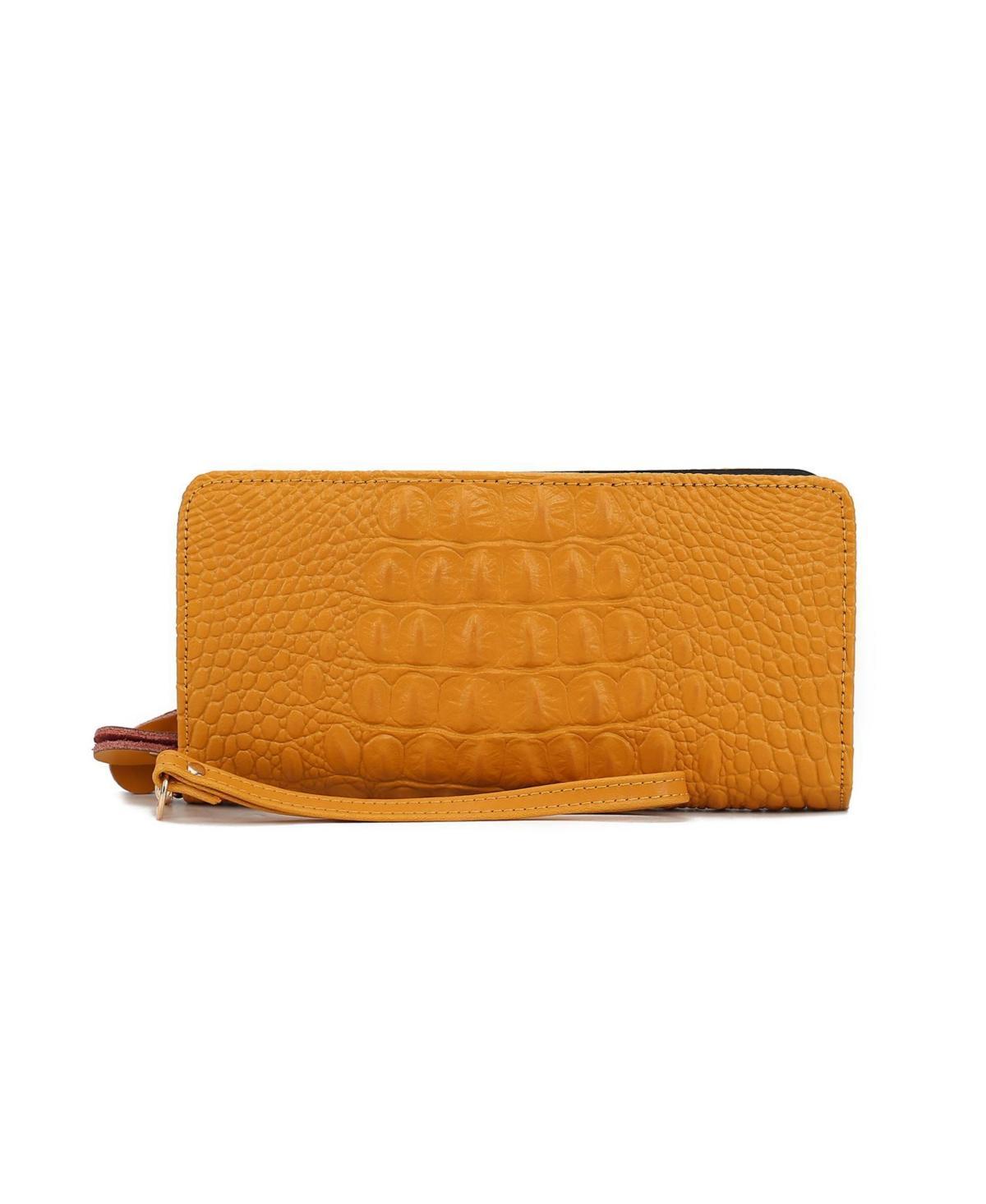 Mkf Collection Eve Genuine Material, Faux Crocodile-embossed Women s Wristlet Wallet by Mia K Product Image