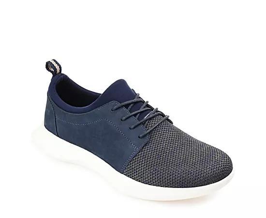 Thomas & Vine Hadden Knit Mens Leather Casual Sneakers Product Image