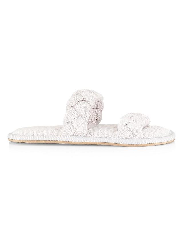 Womens Towel Terry Braided Slippers Product Image