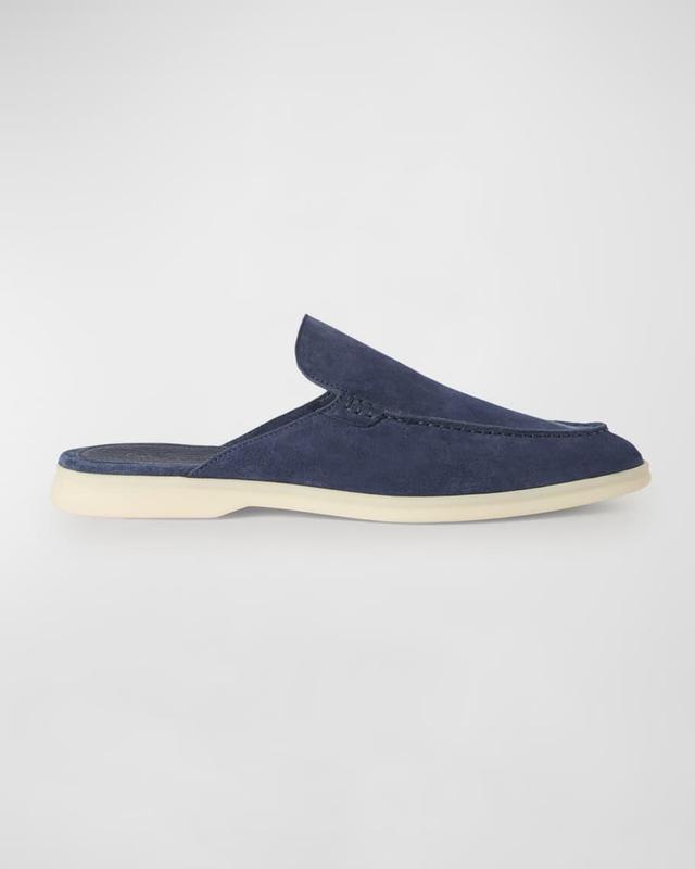 Men's Suede Mule Loafers Product Image