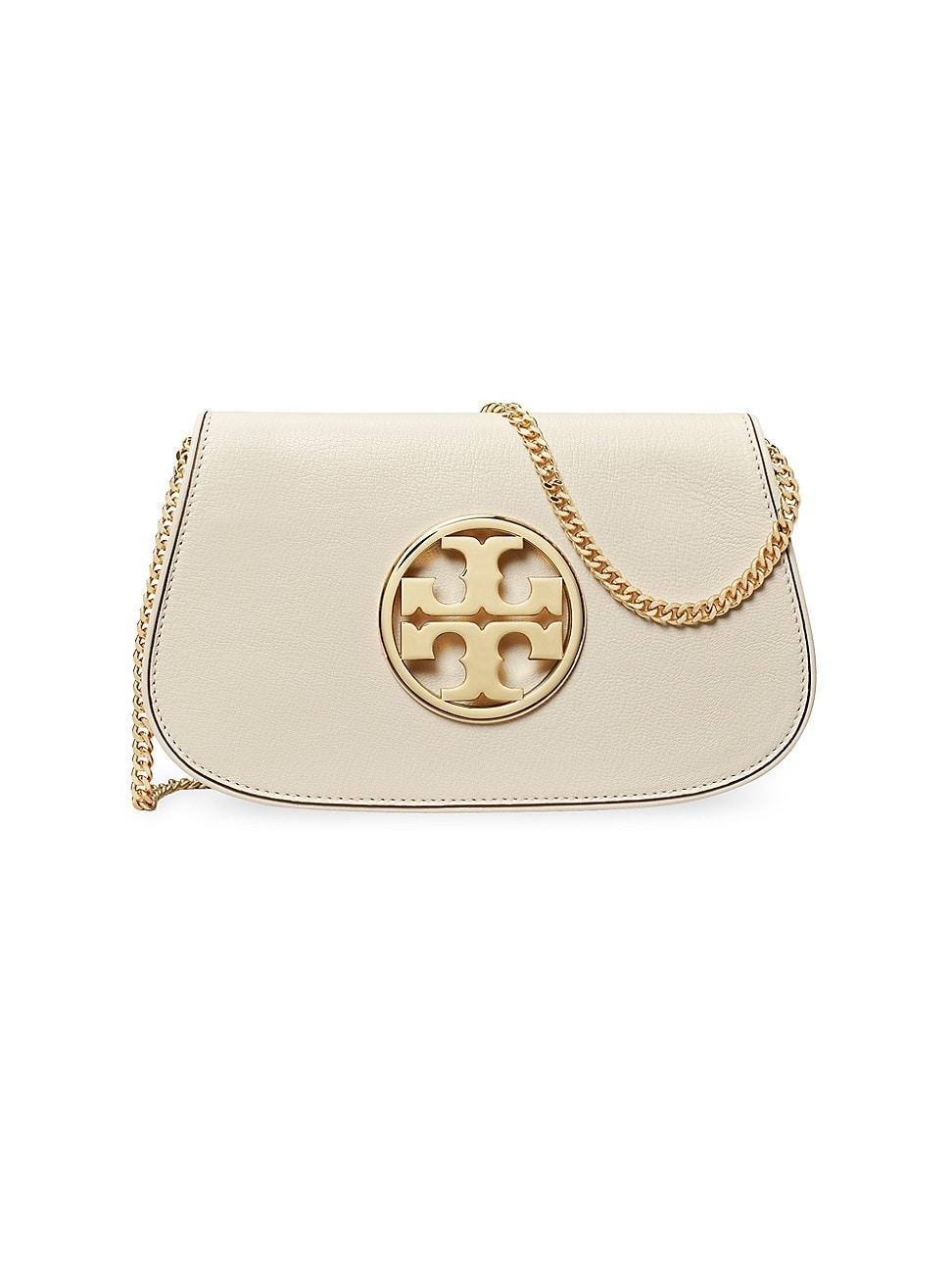 Womens Reva Leather Clutch-On-Chain Product Image