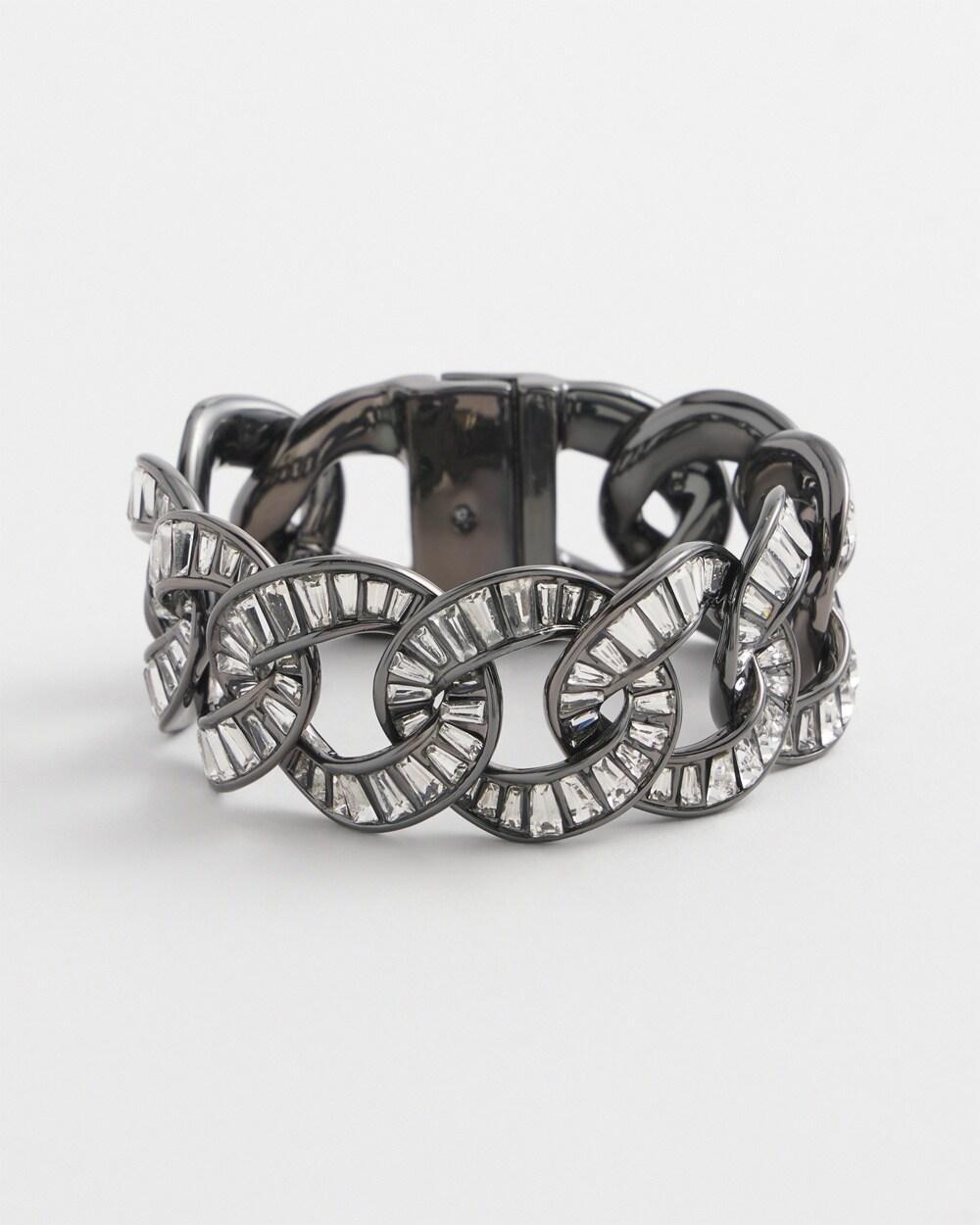 Hematite Baguette Link Bracelet Product Image