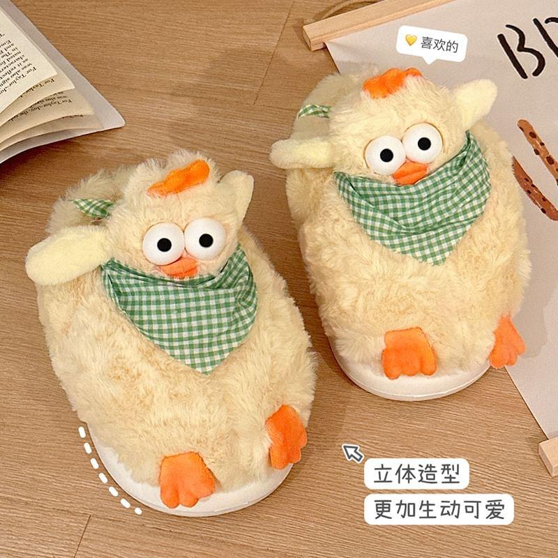 Chicken Chenille Home Slippers Product Image