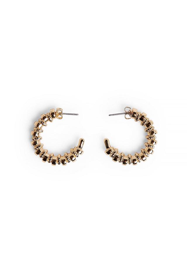 Textured Half Hoops Product Image